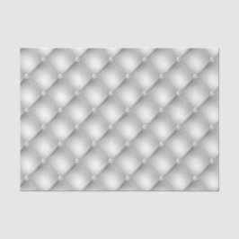 Papel De Seda Couro com Diamantes Estudados e Tufo de Prata Fals