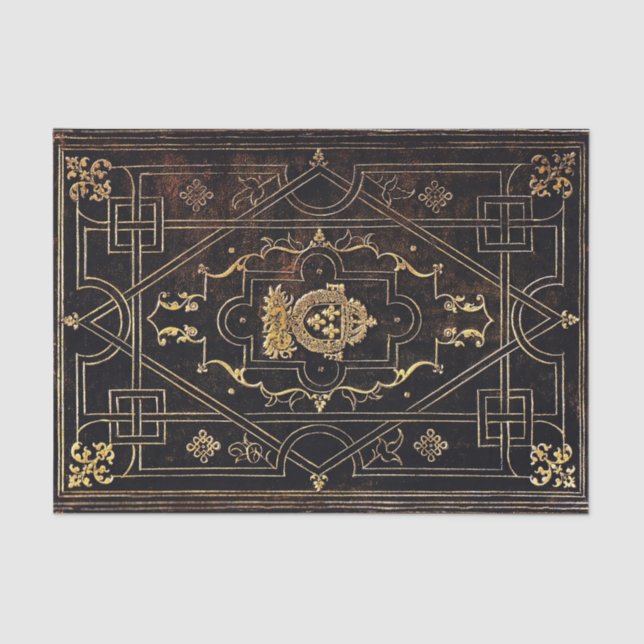 Papel De Seda Couro e ouro de Falln (Frente )