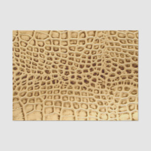 Papel De Seda couro marrom Dourado do sudoeste do jacaré