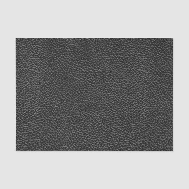 Papel De Seda Couro preto do falso (Frente )
