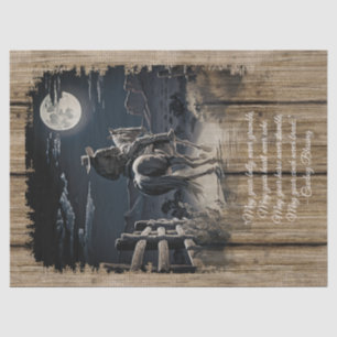 Papel De Seda Cowboy Bênção do Cavalo do Homem Ocidental