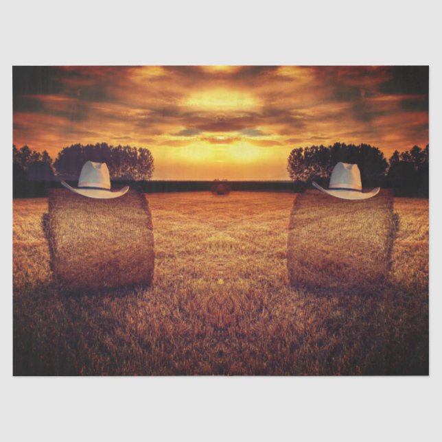 Papel De Seda Cowboy Hat (Frente )