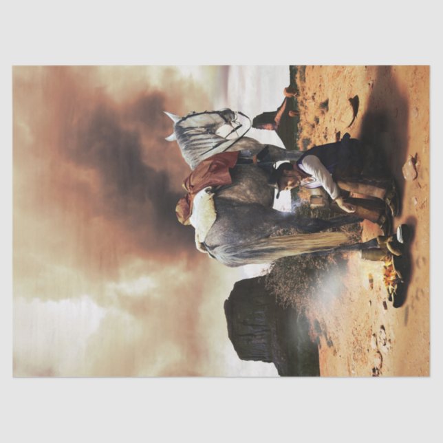 Papel De Seda Cowboys Rest (Frente )