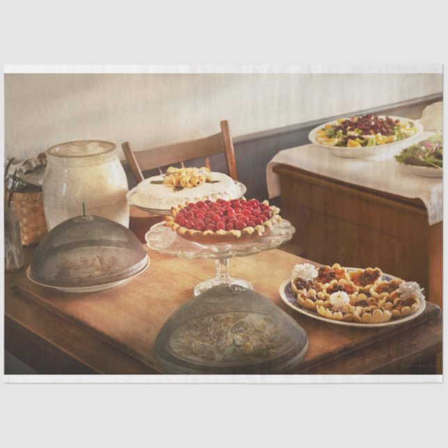 Papel De Seda Cozinha - Comida - A sobremesa (Frente )