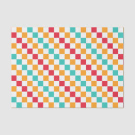Papel De Seda Cozy classroom diagonal checkerboard pattern