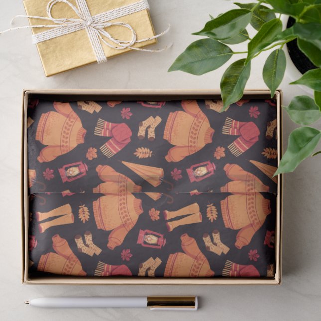 Papel De Seda Cozy Fall (Presente)