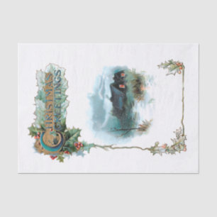 Papel De Seda Cozy Winter Cottage e Cartões de natal Ornamentad