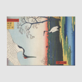 Papel De Seda Crane de Edo, Hiroshige