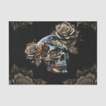 Crânio de galinha escuro demais