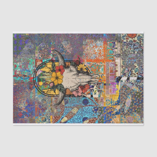 Papel De Seda Crânio do Sudoeste (Frente )