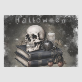 Papel De Seda Crânio Místico