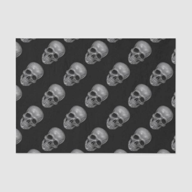 Papel De Seda Crânio realístico (Frente )