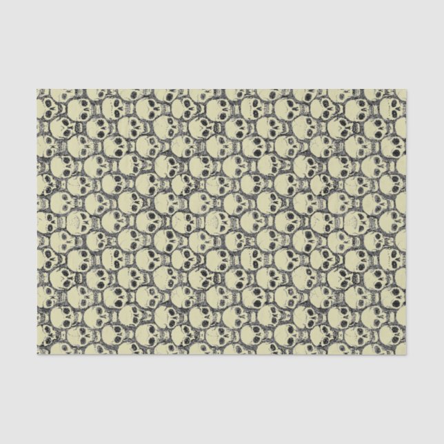 Papel De Seda Crânios da parede o' (Frente )