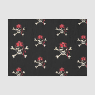 Papel De Seda Crânios salgados do Partido Pirata