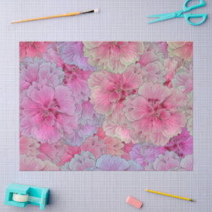 Papel De Seda Cravações Rosa em estilo vintage