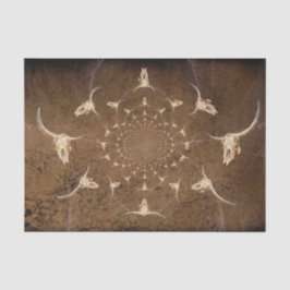 Papel De Seda Cravo de Touro Textura Abstrata Bege Marrom Ociden
