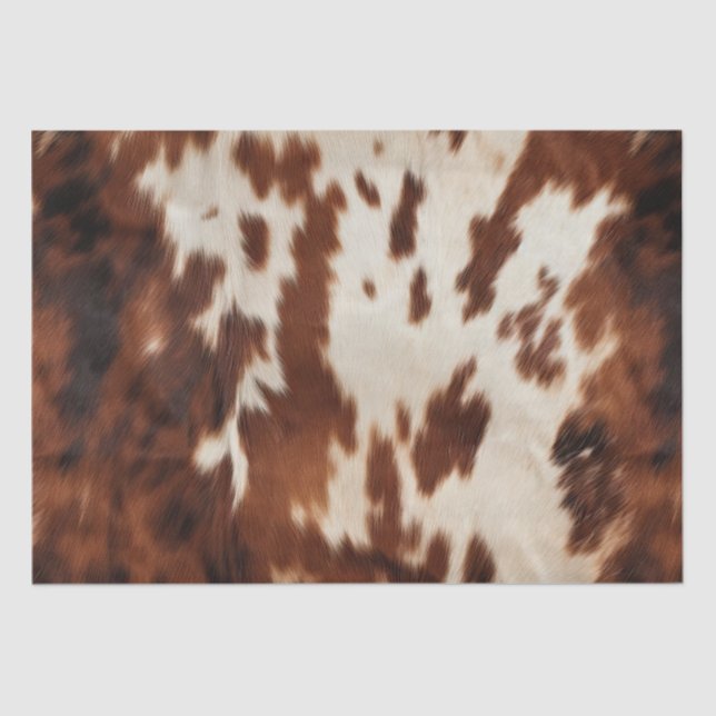 Papel De Seda Cream Cowhide Castanho (Frente )