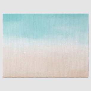 Papel De Seda Cream Peach Aqua Ombre