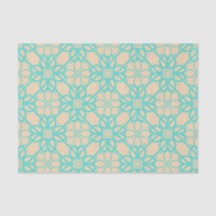 Cream Turquoise Modern Prairie Garden Foltice