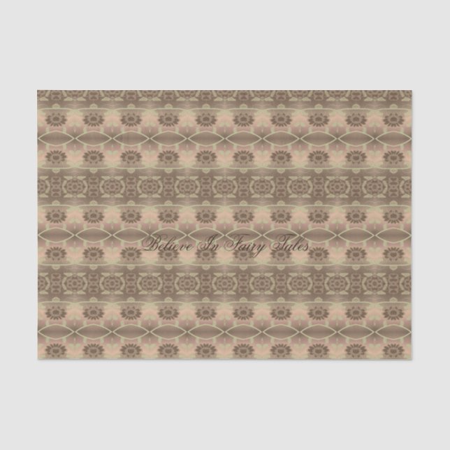 Papel De Seda Creamy Brown Pattern (Frente )