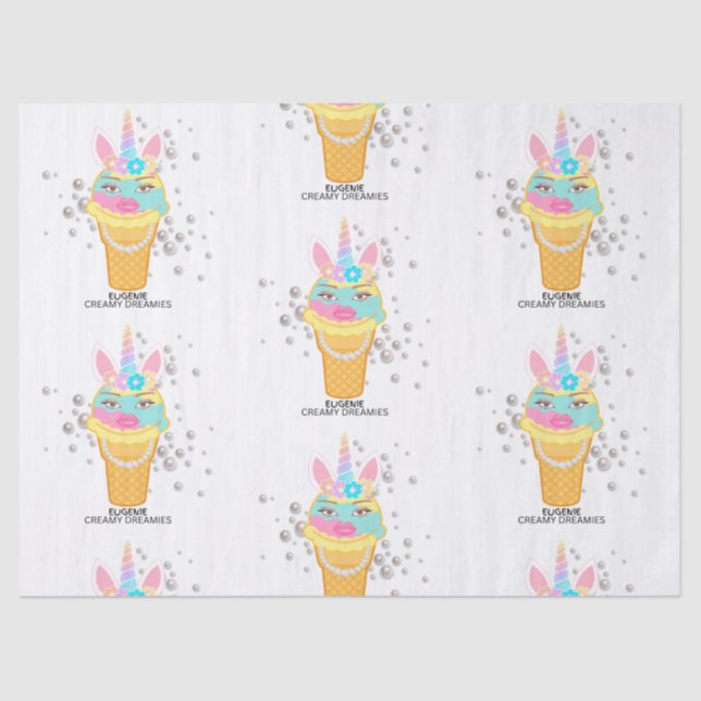 Papel De Seda Creamy Dreamies Tissue Paper (Frente )