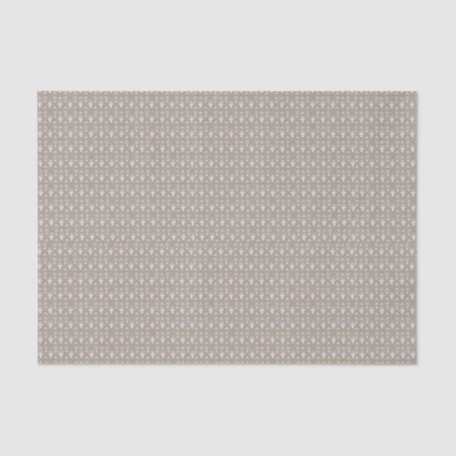 Papel De Seda Creamy Latte Elegante Ditsy Floral (Frente )