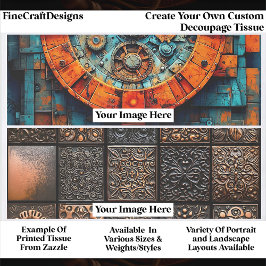 Papel De Seda Create Your Own Custom 2 Photo Landscape Decoupage