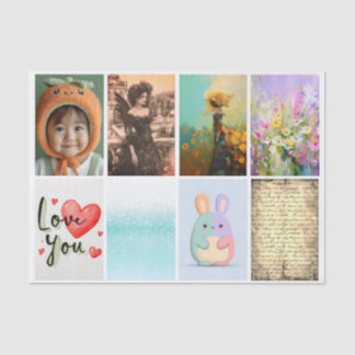 Papel De Seda Create Your Own Custom 8 Photo Portrait Decoupage