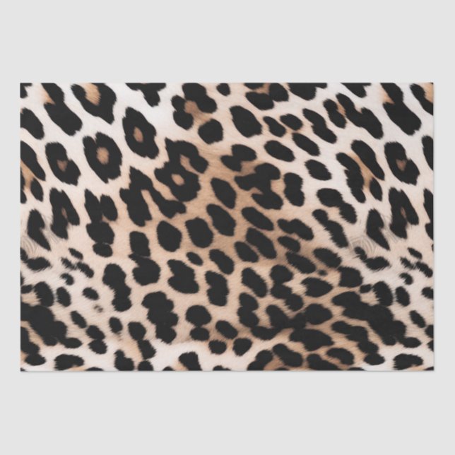 Papel De Seda Creme Black Lepard (Frente )
