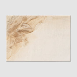 Papel De Seda Creme de Marfim Botânico Boêmio Texturizado Casame