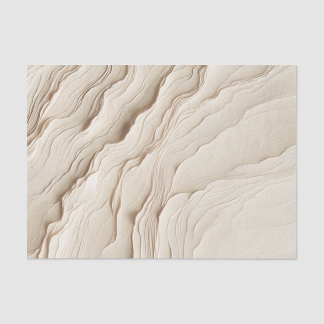 Papel De Seda Creme de Marfim Casamento Boêmio Texturizado (Frente )