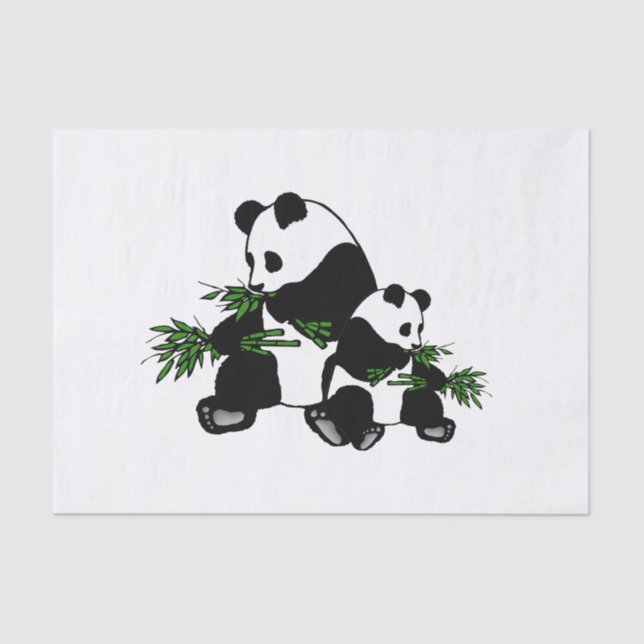 Papel De Seda Crescendo Panda (Frente )