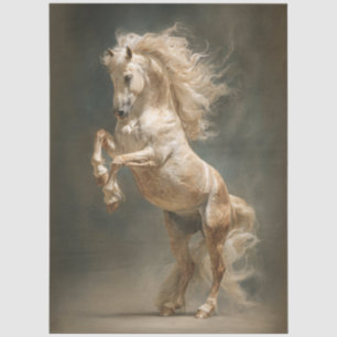 Papel De Seda Criação de Decoupage Cavalo Palomino