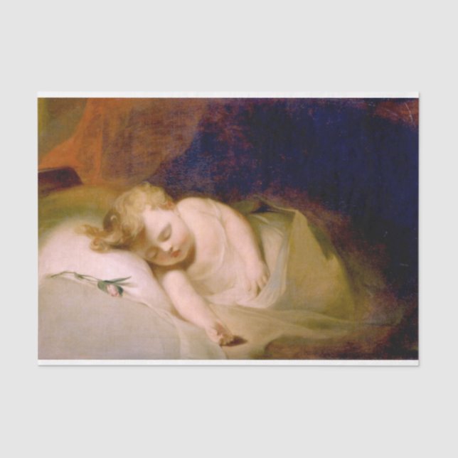 Papel De Seda Criança que dorme (por Thomas Sully) (Frente )
