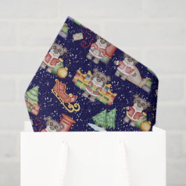Papel De Seda Crianças Bebidas Festivas Festivas Cuecas de Natal