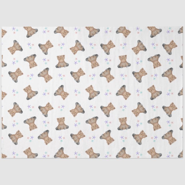 Papel De Seda Crianças Cachorros, Vaca, Barnyard, Aniversário (Frente )