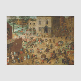 Papel De Seda Crianças Jogando Jogos (Pieter Bruegel, o Velho)