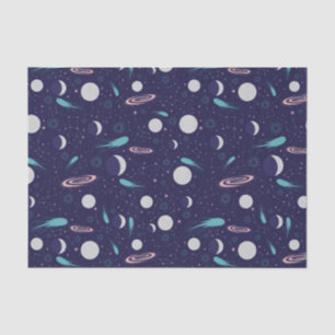 Papel De Seda Crianças Moon Meteor Preto do Planeta Buraco