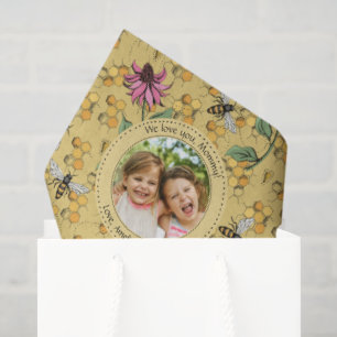 Papel De Seda Crianças Personalizadas do dia de as mães Foto da