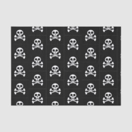 Papel De Seda Crianças Piratas Crânio e Crossbones Aniversário