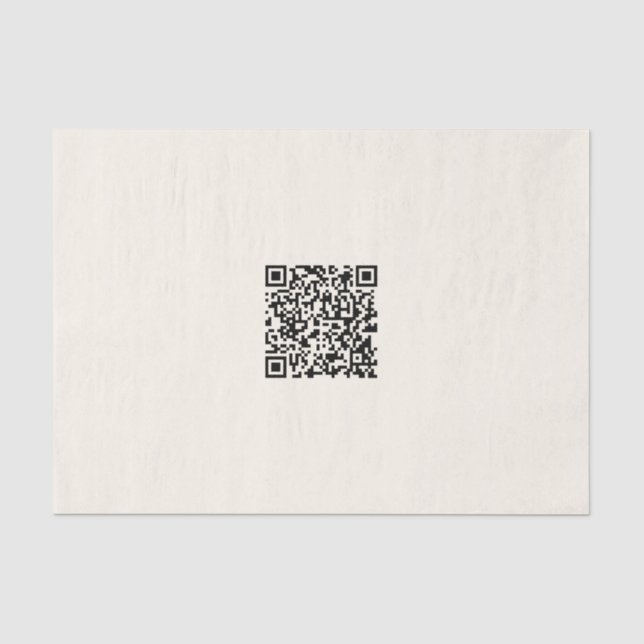 Papel De Seda Criar instantaneamente um código QR | Editável em  (Frente )