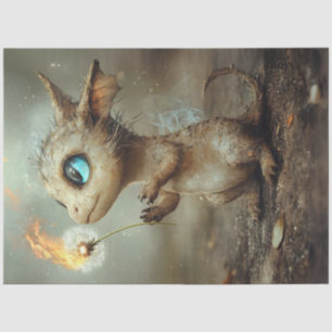 Papel De Seda Criatura de Mini Dragão Mágico de Dissociação