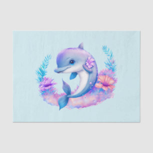 Papel De Seda Criatura Do Mar De Golfinho