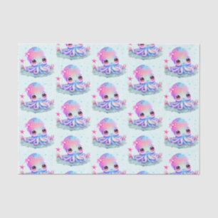 Papel De Seda Criatura do Mar de Octopus Cute