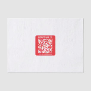 Papel De Seda Crie instantaneamente seu próprio código QR Verm
