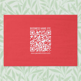 Papel De Seda Crie instantaneamente seu próprio código QR | Verm