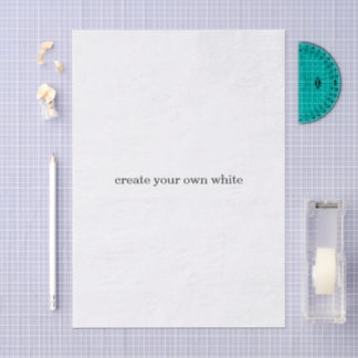 Papel De Seda crie seu próprio branco