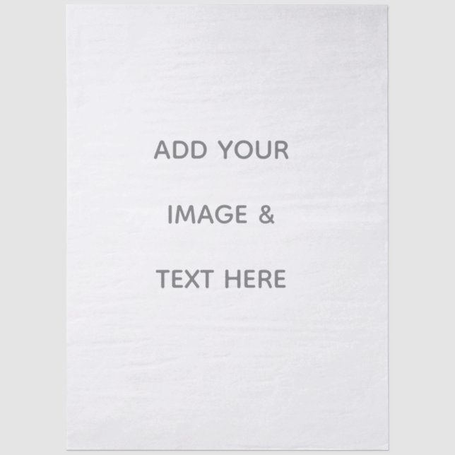 Papel De Seda Crie seu próprio branco  (Frente )