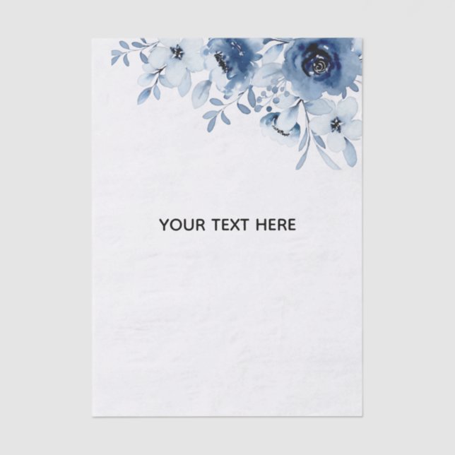 Papel De Seda Crie Seu Próprio Floral (Frente )