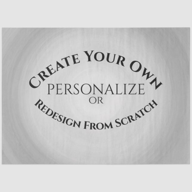 Papel De Seda Crie seu próprio personalizado (Frente )